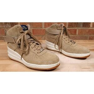 Nike Lunar Force 1 Womens Size 10 Sky Hi 654848-200 Shoes Sneaker Wedge